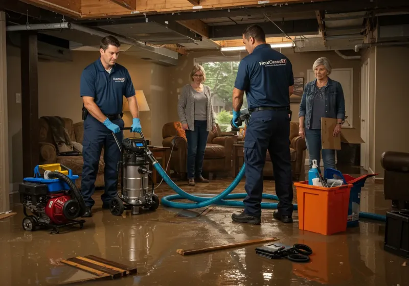 Basement Water Extraction and Removal Techniques process in Vian, OK